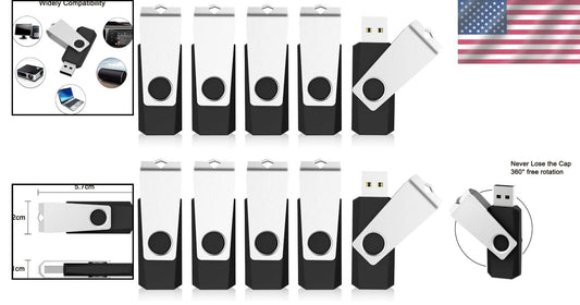 Versatile USB Flash Drive 1GB - 20 Pack with Nand Memory & Compatibility