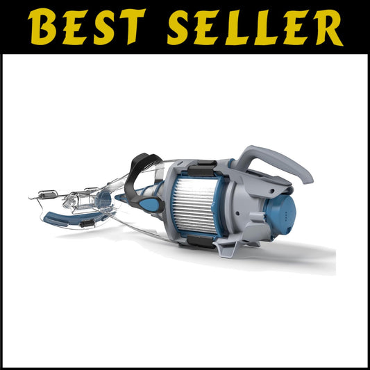 Portable Rechargeable Pool Vacuum - Dual Filtering, Cleans 200 sq.ft in 7 Mins