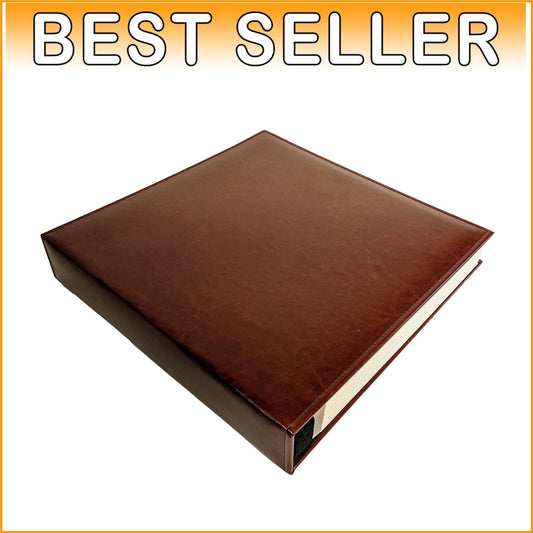 Elegant Vegan Leather Graduation Photo Album - 100 Pages & Self-Adhesive Sheets