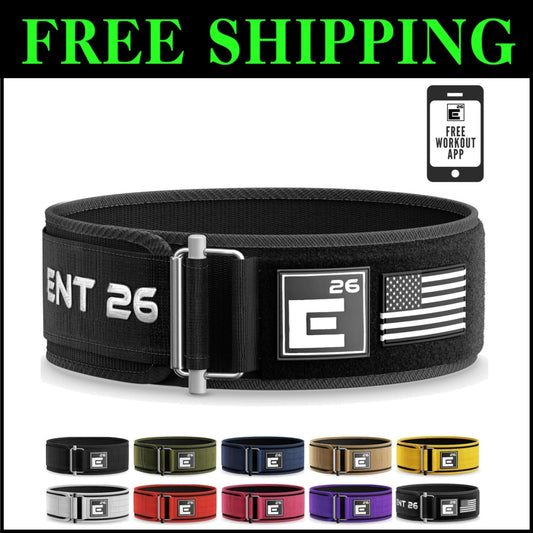 Functional Fitness & Olympic Lifting Belt with Self-Locking Technology - Medium
