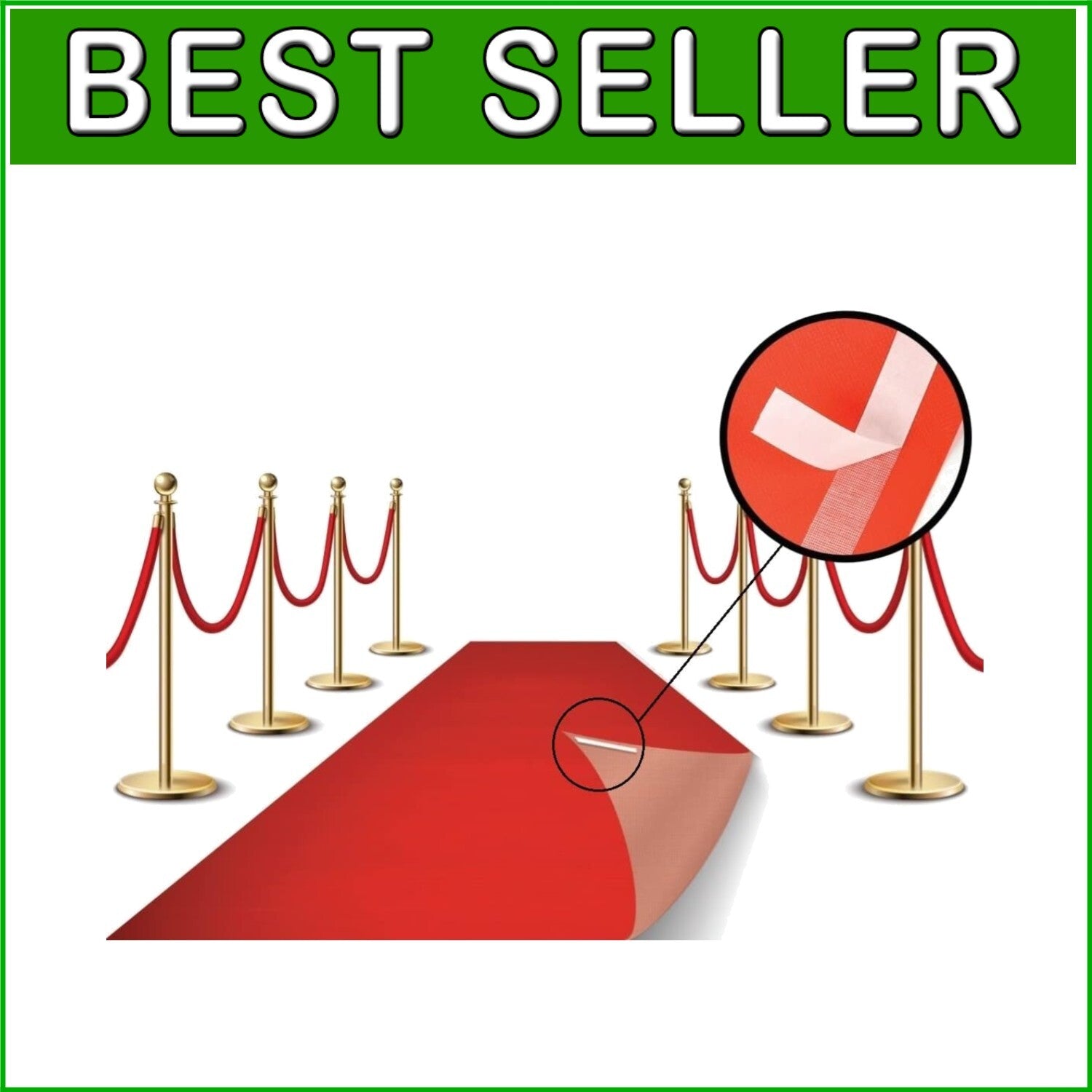 Slip-Resistant 4x30 Feet Red Carpet Runner - Perfect for Any Celebration