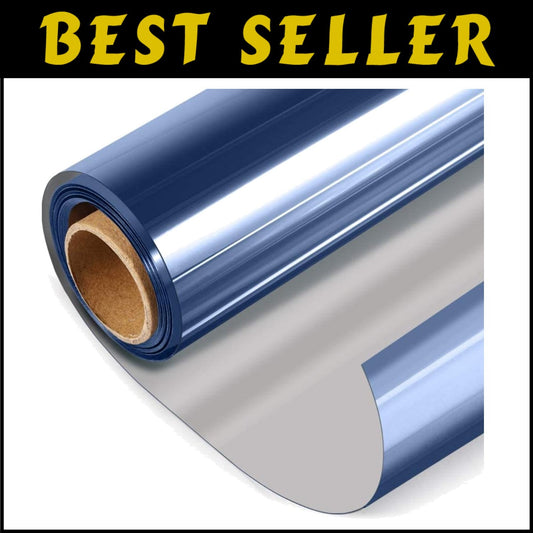 Daytime Privacy and Sun Blocking Window Tint - Reflective Film, 35.4'' x 393.7''