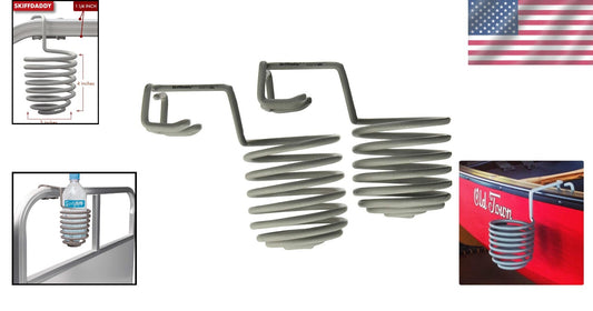 Durable Steel Drink Cup Holders for Boats, Canoes, and Patios - USA Made