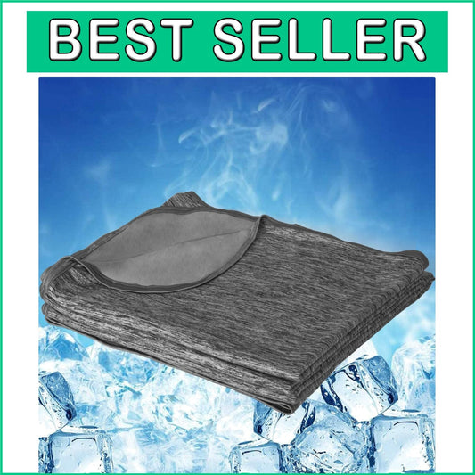 Arc-Chill Cooling Blanket: 51x67in Lightweight Throw for Hot Summer Comfort