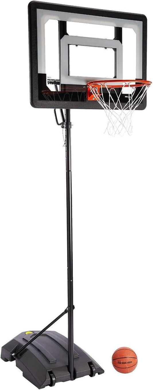 Durable Outdoor Pro Mini Basketball System with Adjustable Height and Wheels
