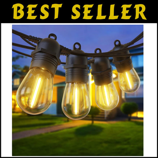Connectable 53FT LED String Lights with Remote - Ideal for Outdoor Celebrations