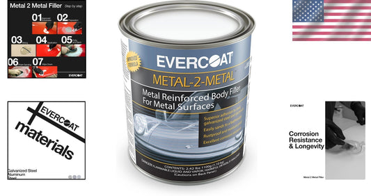 Durable Metal-2-Metal Aluminum Filler - 1100g for Restoration & Automotive Needs