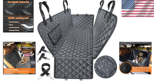 Waterproof Dog Seat Cover Hammock - Heavy Duty, Scratch Proof & Non-Slip