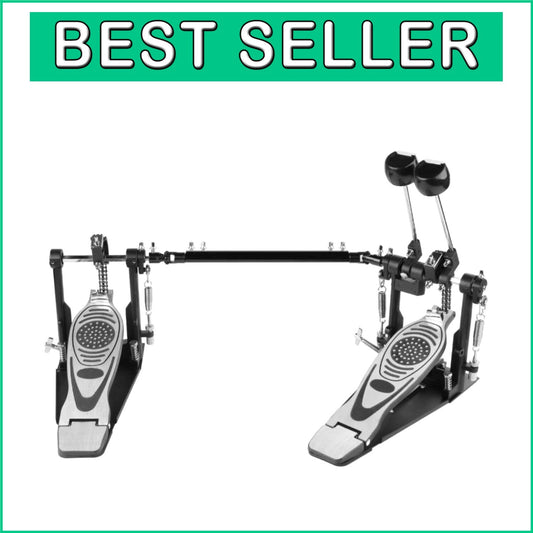 Adjustable Double Kick Drum Pedal with Non-Slip Design for Practicing Drummers