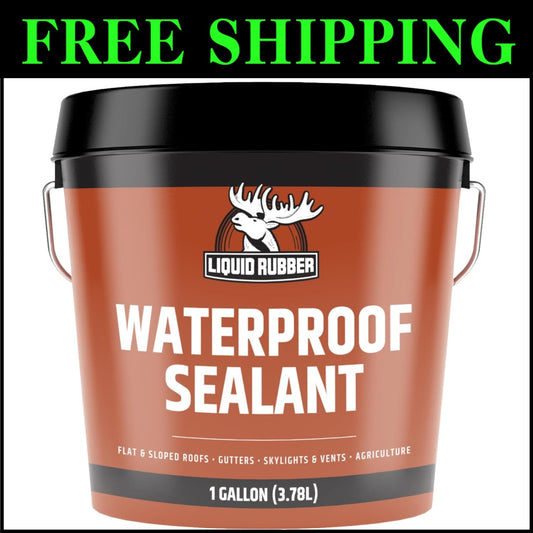Eco-Friendly Waterproof Sealant - 1 Gallon, Easy to Apply for Indoor/Outdoor Use