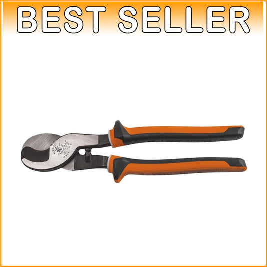 1000V Rated Electric Cable Cutter with Precision Shearing Action - Orange/Black