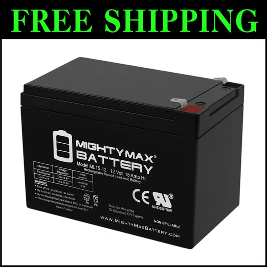 Versatile 12V 15AH Sealed Lead Acid Battery - Ideal for Multiple Applications