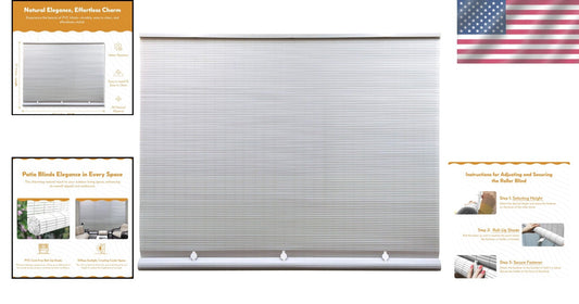 Elegant Waterproof Outdoor Shades - 72" W x 72" L Light Diffusing PVC Blinds