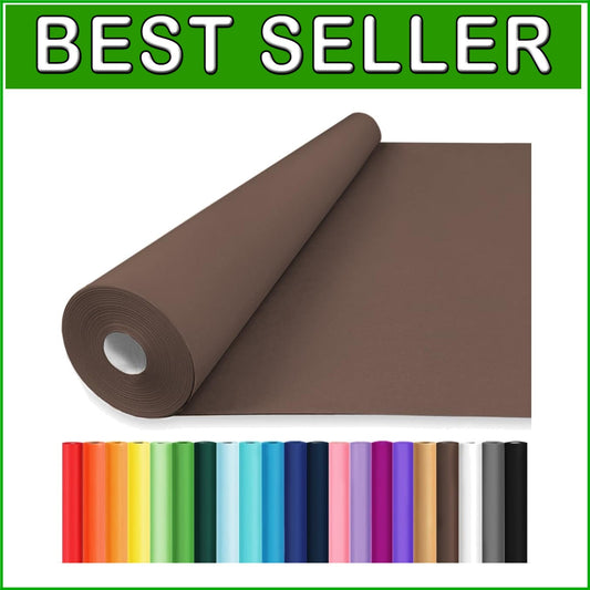 36" x 2400" Eco-Friendly Chocolate Brown Kraft Paper Roll for Elegant Crafting