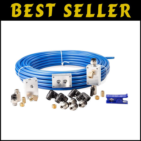 1/2" x 100' Compressed Air System Master Kit - Portable Setup for Efficiency