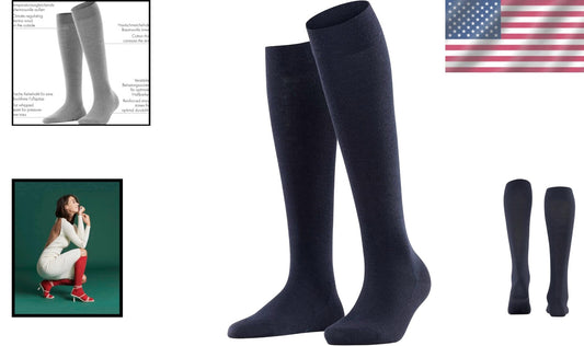 Soft merino wool knee-high socks for women - Chic Style & Everyday Comfort