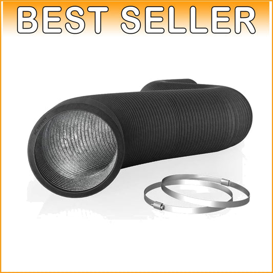 Durable 8-Inch Flexible Ducting - 25ft Heavy-Duty Aluminum Ventilation Solution