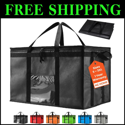 Durable Insulated Cooler Bag - Large 3XL Food Warmer for Outdoor Adventures