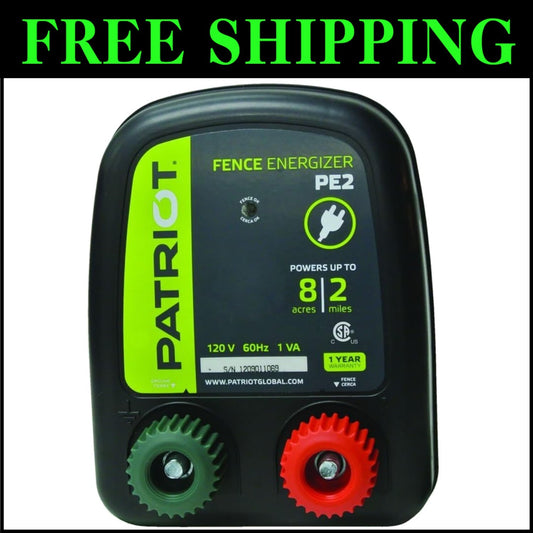 0.10 Joule Electric Fence Energizer with LED Display - Pet Containment Solution