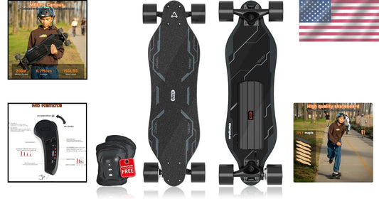 Durable Meepo Electric Skateboard for Teens & Adults: 8-Ply Maple, Easy to Carry
