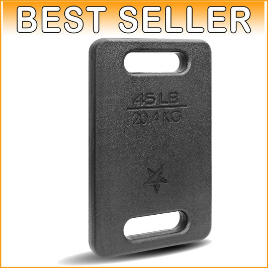 Ergonomic Cast Iron Weight Plate for Enhanced Posture & Strength - 10 to 45LB