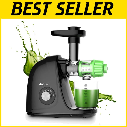 BPA-Free Cold Press Juicer with 2 Speeds & 1.5-Pound Capacity for Healthy Juices