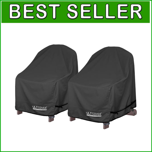 2-Pack Waterproof Patio Adirondack Chair Covers - Adjustable for Perfect Fit