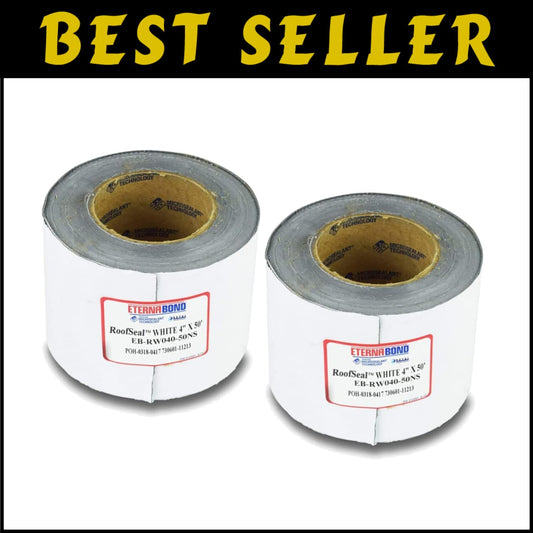 Professional-Grade 4" x 50' Roofseal Sealant Tape for Leak Repair - Pack of 2