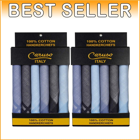 Elegant Ultra-Absorbent Cotton Handkerchiefs - Large 50cm x 50cm Size Set