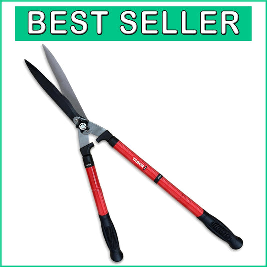 Extendable Manual Hedge Clippers with Precision Wavy Blade for Healthy Shrubs