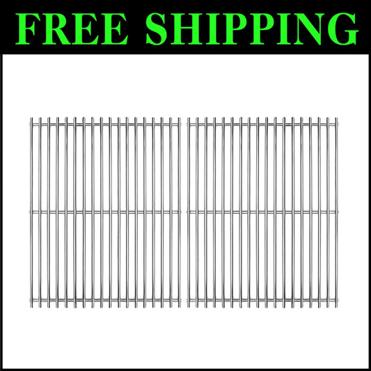17" Grill Grates - Solid SUS 304 Stainless Steel for Nexgrill, Kenmore, Uniflame