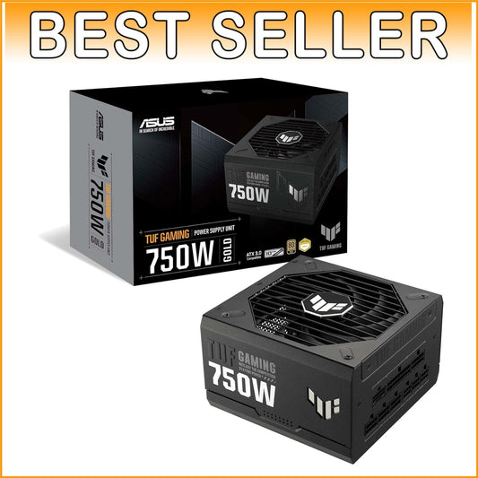 Efficient 750W TUF Power Supply - 80+ Gold Certified with Dual Ball Bearing Fan