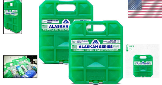Durable Alaskan Ice Packs - 32°F Cooling Solution for All Occasions - 2-Pack