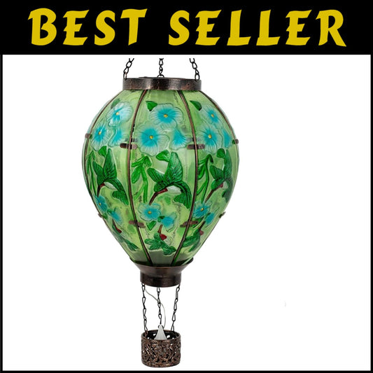 Colorful Solar Hot Air Balloon Lantern - 800 Lumen Decor for Romantic Evenings