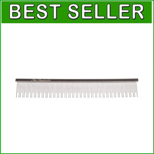 6in Professional Dual Tooth Grooming Comb for Cats and Dogs - No Snag Design