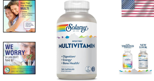 Full Spectrum Multivitamin 360 CT with Spirulina & Digestive Enzymes for Adults