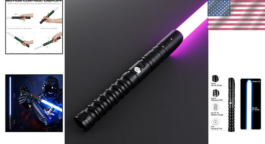 Aluminium Alloy Combat Lightsaber with Smooth Swing & Realistic Sound Effects