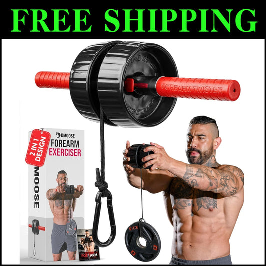 Durable Wrist Roller with Non-Slip Grip - Ideal for Strength Training & Recovery