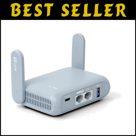 Compact Beryl AX Travel Router with OpenVPN & WireGuard - Perfect for Travelers