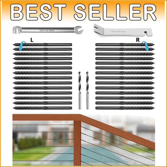 Elegant T316 Stainless Steel Deck Railing Hardware with Easy Installation Kit