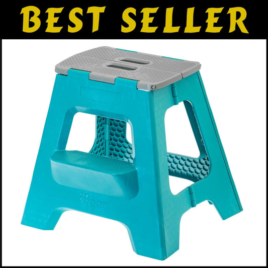 Multifunctional Lightweight Folding Step Stool - Ideal for Kitchen & Bathroom