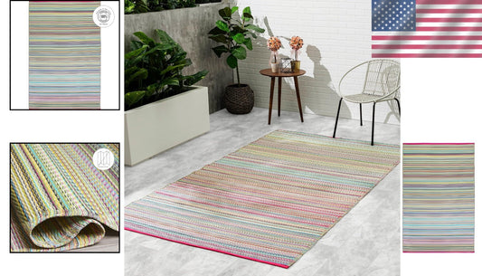 Durable and Lightweight Outdoor Rug - Waterproof & Fade Resistant, 3' x 5'