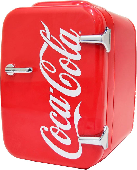 Vintage Coca-Cola 4L Mini Fridge - AC/DC & USB Cooler for Skincare & Drinks