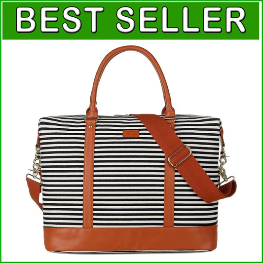 Stylish Women's Fitted Canvas Travel Bag - 16x12x8 Inches, Lifetime Guarantee