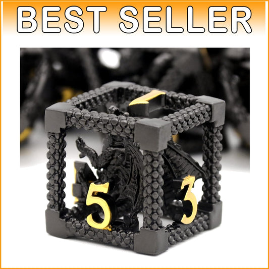 Durable Hollow Dragon Dice with Clear Numbers - Perfect for Dungeons & Dragons