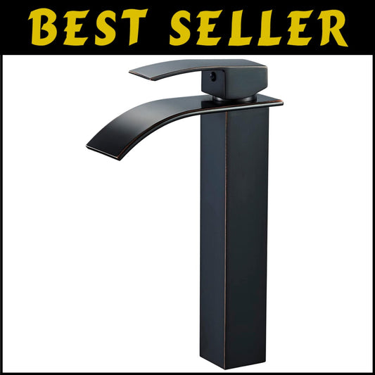 Water-Saving Oil Rubbed Bronze Vessel Sink Faucet – Elegant Bathroom Essential