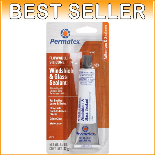 Flowable Silicone Windshield and Glass Sealer - Waterproof & Durable, Pack of 12