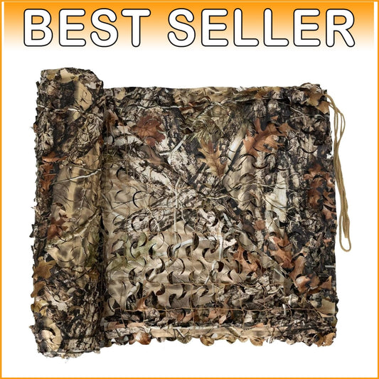 Durable Waterproof Woodland Camo Net for Hunting, Bird Watching, Decorative Use
