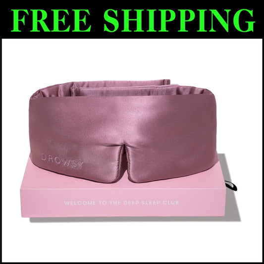Indulgent Silk Sleep Mask: Hypoallergenic, Fully Adjustable for Ultimate Comfort