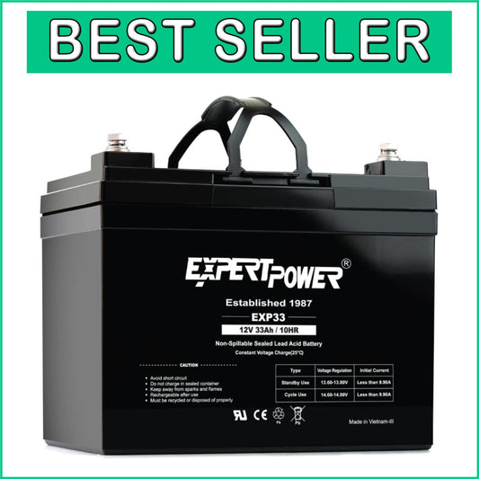 Durable 12V 33Ah Sealed Lead Acid Battery - Universal Fit for All Applications